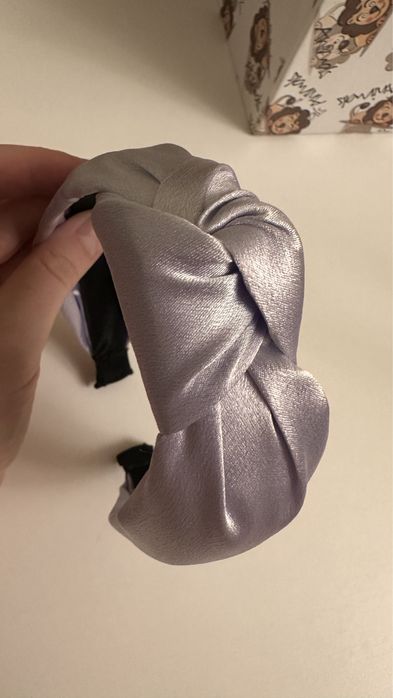 Обруч / ободок для волосся атласний