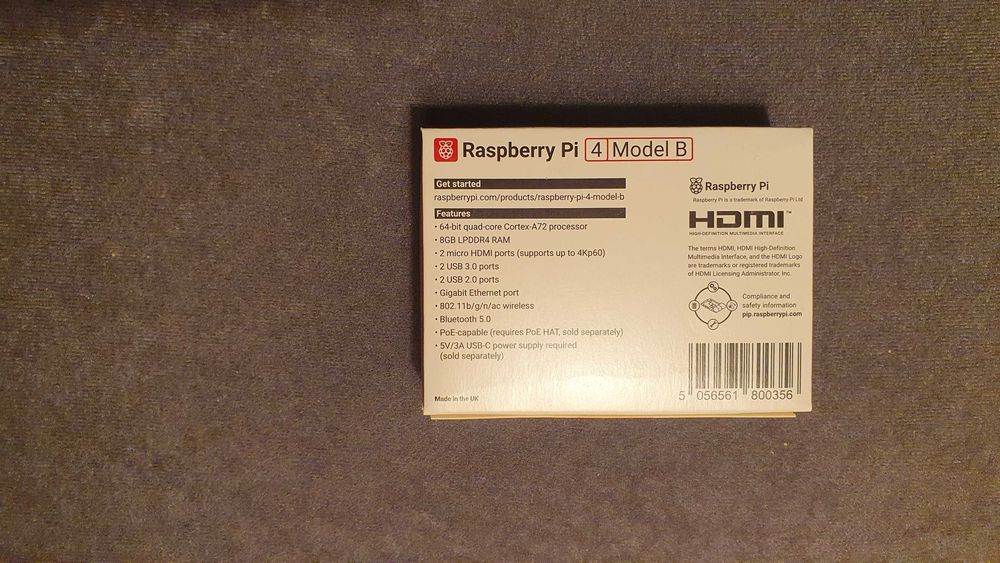 NOWE Raspberry Pi 4 Model B - 8GB