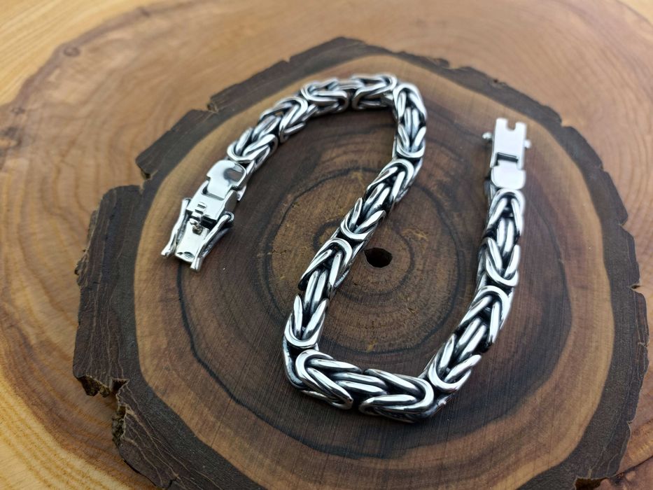 Мужской Серебряный браслет Византия (Королевский). Срібний Візантія