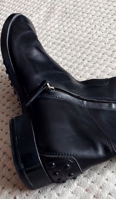 Długie skórzane kozaki Tod's