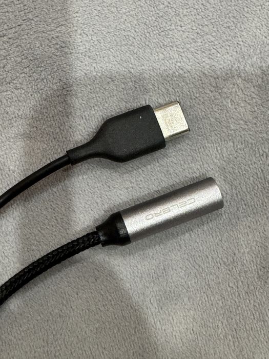 Перехідник Celbro та адаптер usb-c to 3,5mm jack
