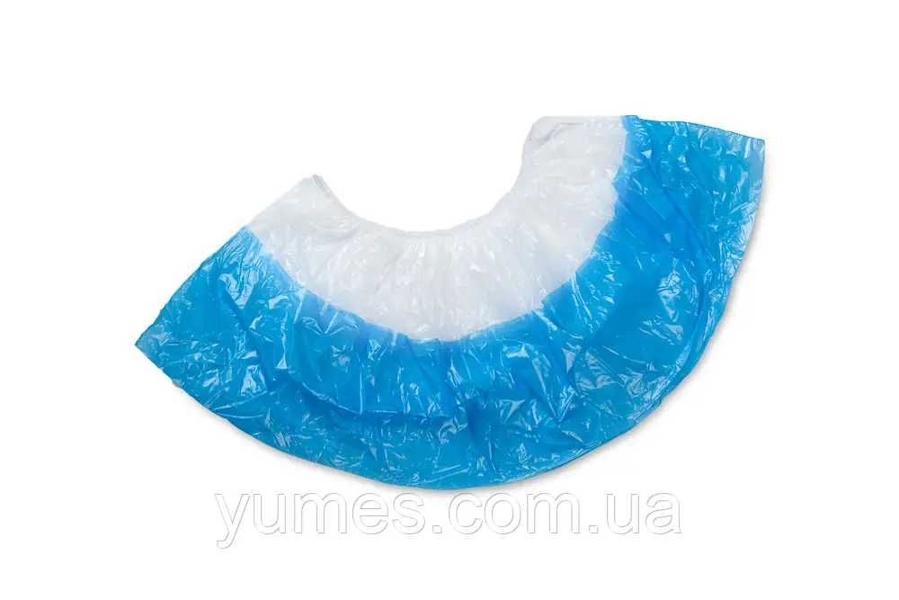 Одноразові бахіли 40х14 см 5 г подвійне дно (100 шт./пач)