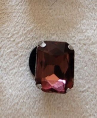 Przypinka do crocs Kryształowy prostokąt