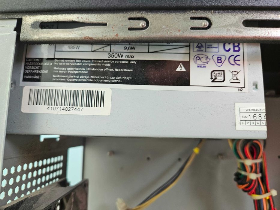 Obudowa komputerowa czarna + zasilacz 350W