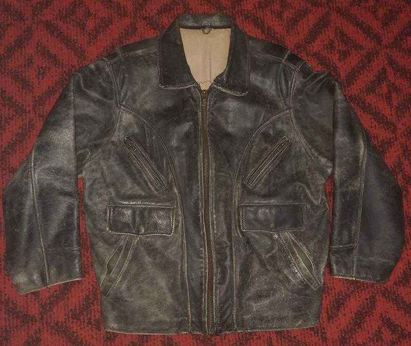 Винтажная кожаная куртка Ралли Париж - Дакар