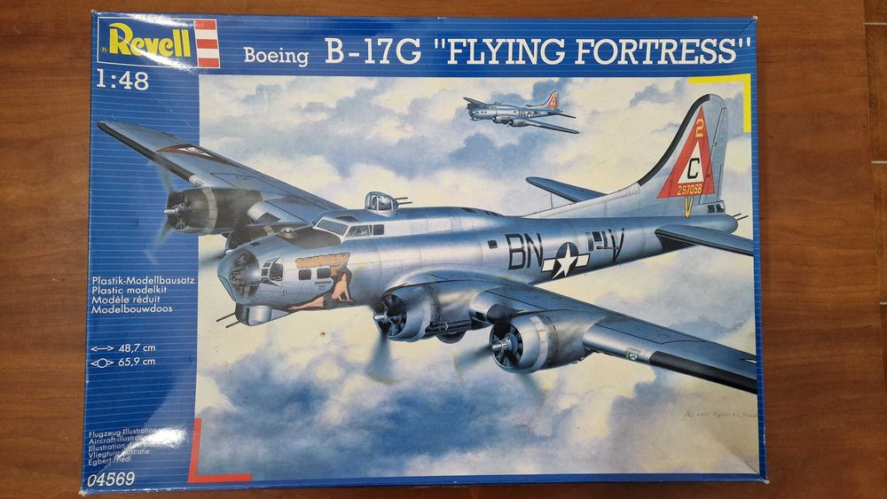 Modelismo Kit B-17G Flying Fortress 1:48, miniatura