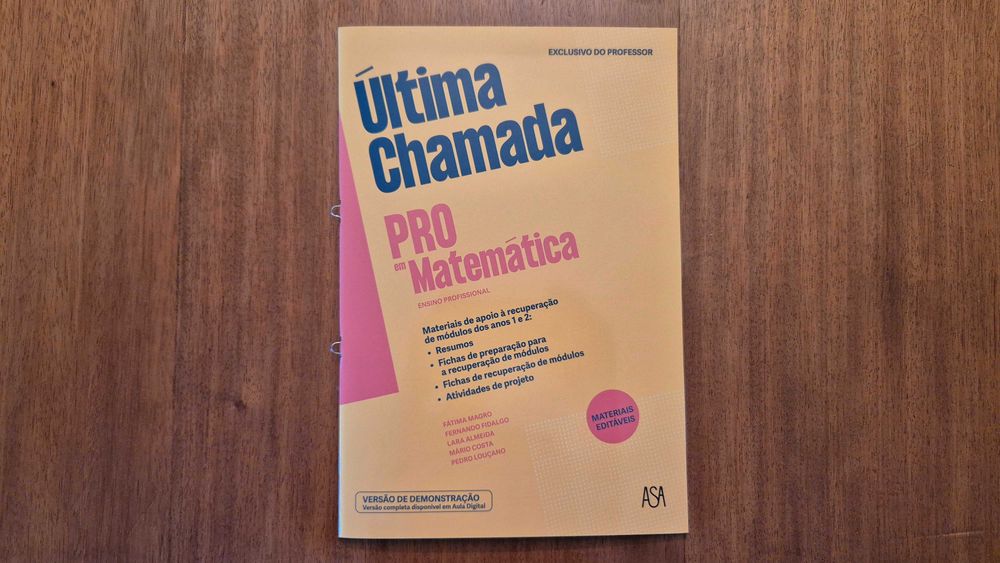 Vendo Dossier Professor e Manuais PRO EM MATEMÁTICA, Ano 3 - Profissional P5, P6, OP7, OP14 a OP18 - NOVO!