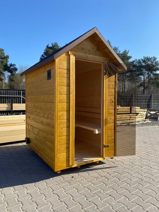 Sauna Sucha - Fińska - Ogrodowa - Zewnętrzna - 2 osobowa