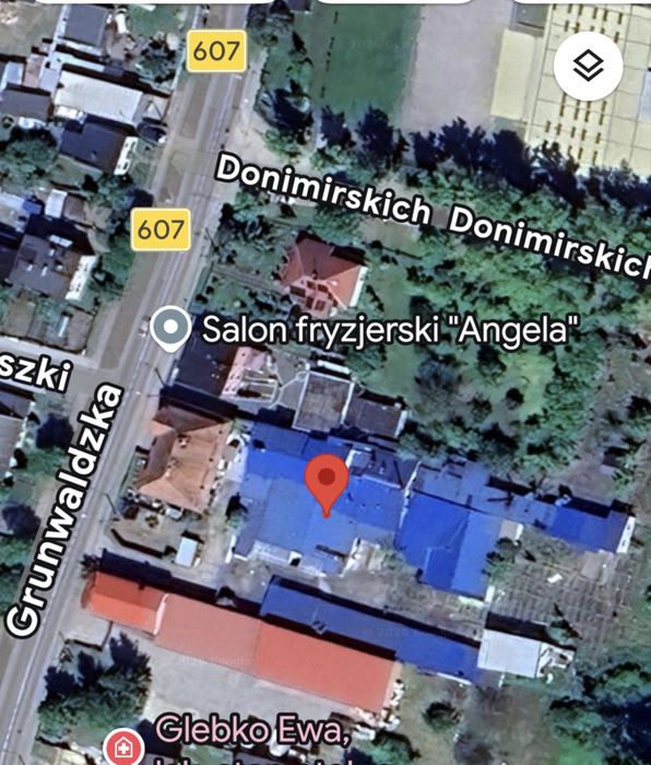 Działka inwestycyjna w centrum Ryjewa - 0,5958 -dwa wjazdy