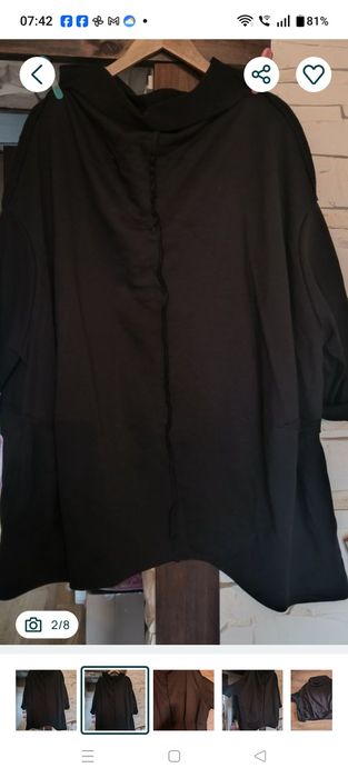 Piękna nowa duża czarna bluza,tunika, pudełeczko