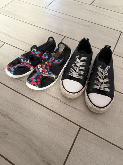 Tranpki chłopięce i kapcie, rozmiar 32. Big star