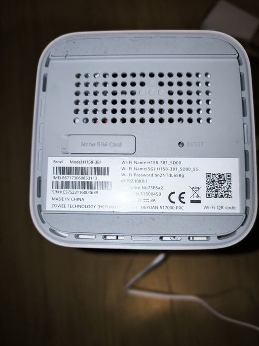 Router 5G Brovi CPE 5 (H158-381) – Bez SIMLocka