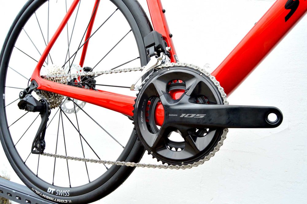 Przebieg 10km STEVENS IZOARD PRO 105 Di2 disc elektronika szosa 60