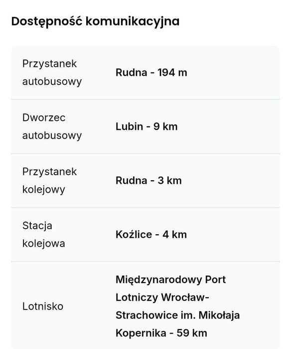 JUSZOWICE gmina Rudna dwie działki budowlane