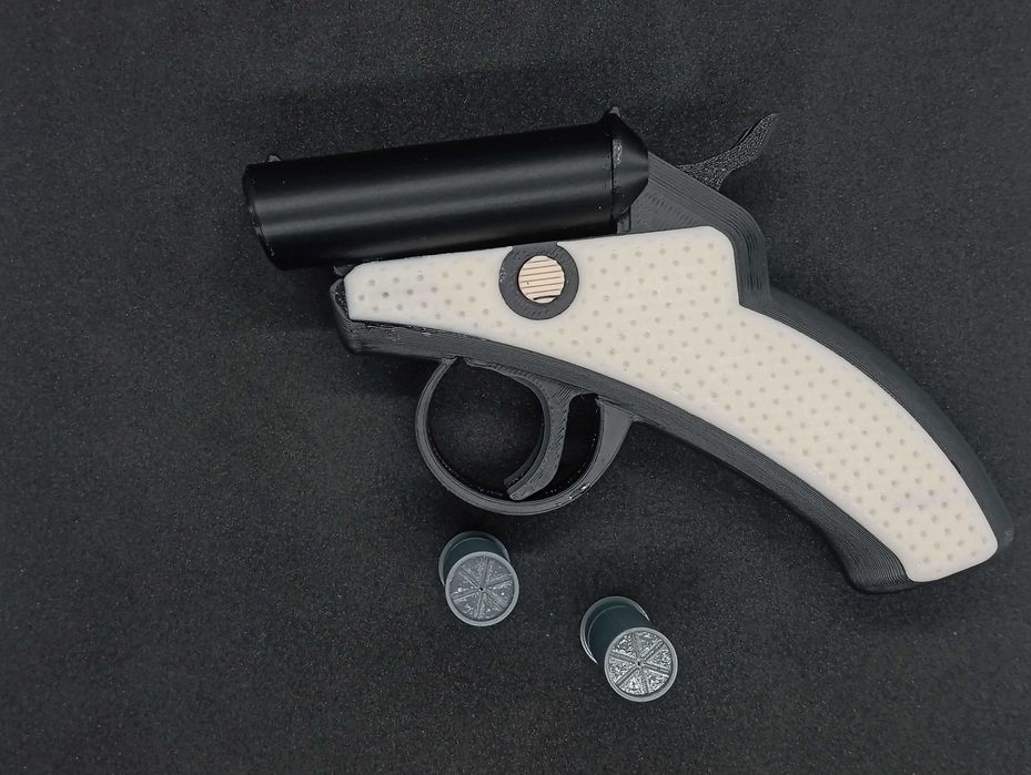 Dwulufowy Fidget Shotgun Model 3D Antystresowy Gadżet Kolekcjonerski