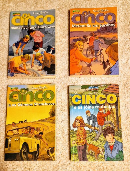5 livros Juvenis - 4 da coleção "Os cinco" + 1  da coleção "Os seis"