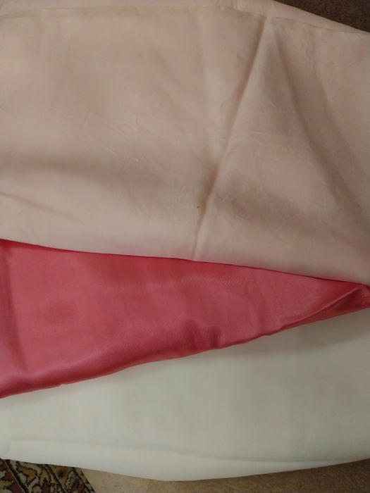 Ткани, остатки шёлка,новые.