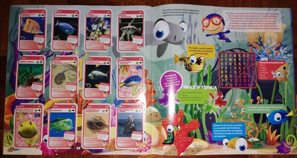 Caderneta de Cartas/Cromos Super Animais 2