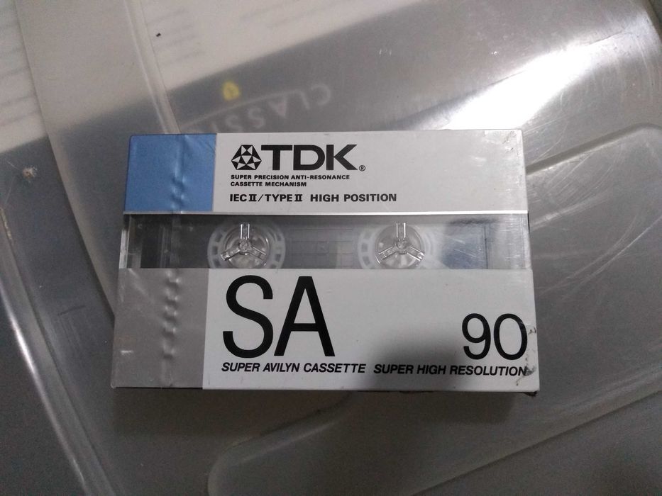 Cassete de áudio VINTAGE, TDK SA 90, NOVA!