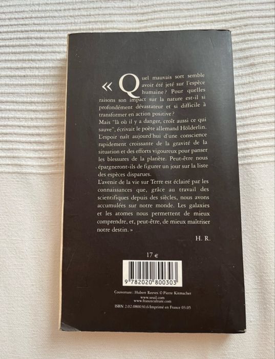 Livre : Hubert Reeves