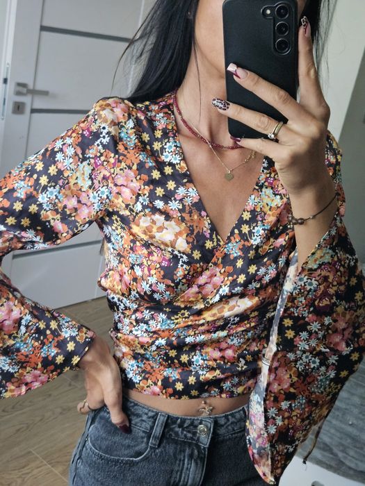 Bluzka wiązana jesienna odd molly wiskoza