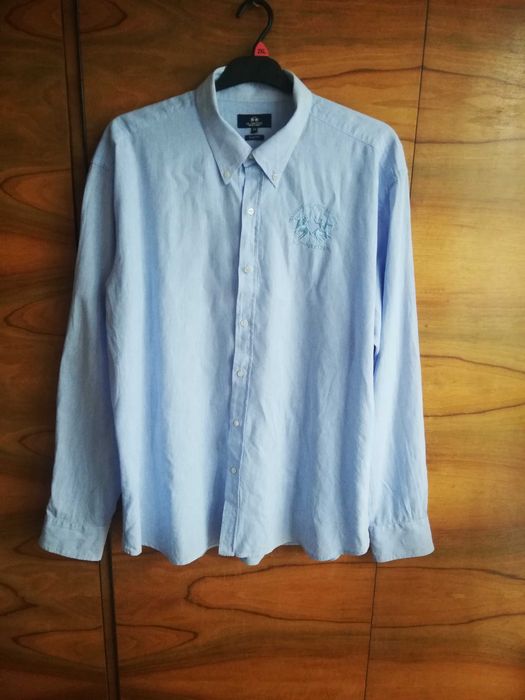 Koszula męska niebieska La Martina Polo 3XL
