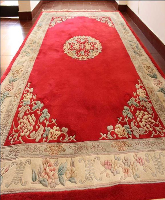 Tapete Chinês em fio de lã.