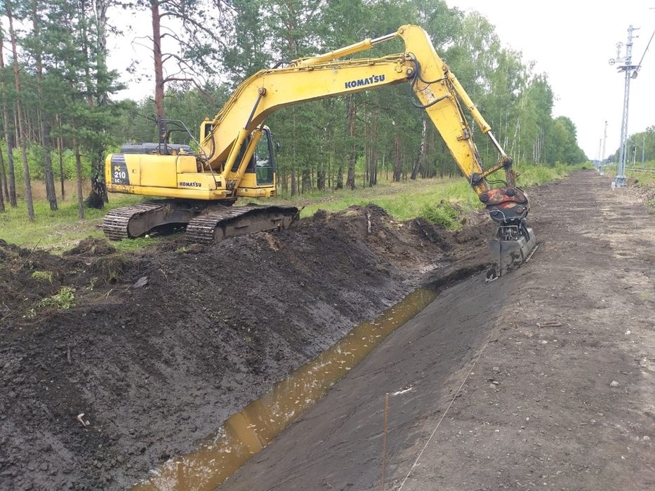 Usługi sprzętowe wynajem koparki gąsienicowej 21 TON usługa koparką
