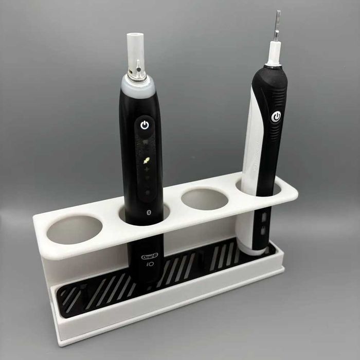 Тримач для електричних зубних щіток з піддоном (органайзер у ванну)