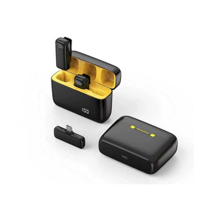 Microfone Lapela Sem Fios Duplo Basix