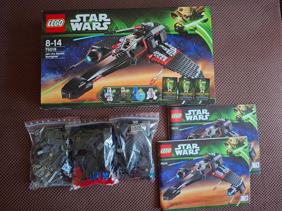 LEGO Star Wars 75018 – Myśliwiec Stealth Jek-14, kompletny