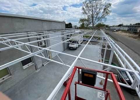 Konstrukcja skręcana wiata rolna garaż 6,5 x 6,5m Hala Magazyn