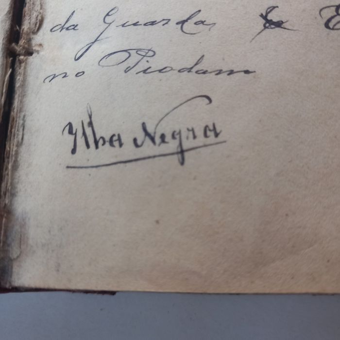 Livro séc XIX de José Vicente Gomes de Moura