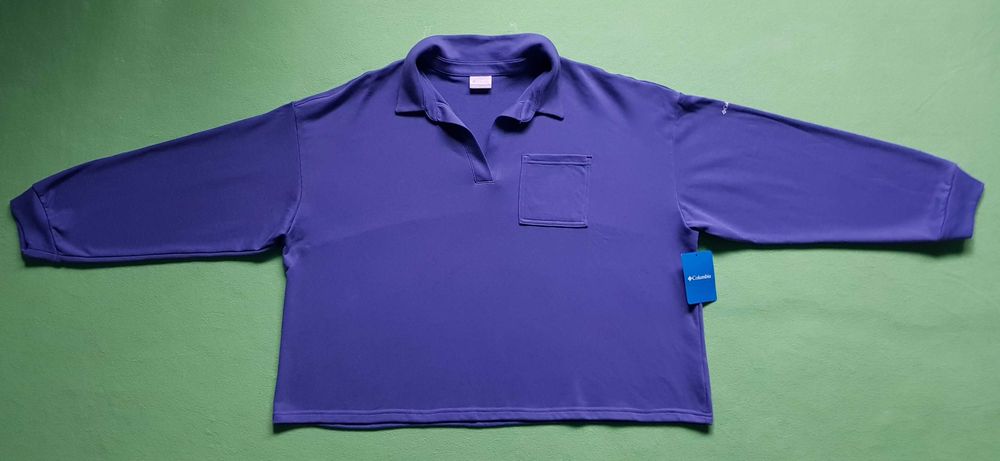 Columbia кофта с длинным рукавом и воротником-поло (3xl)