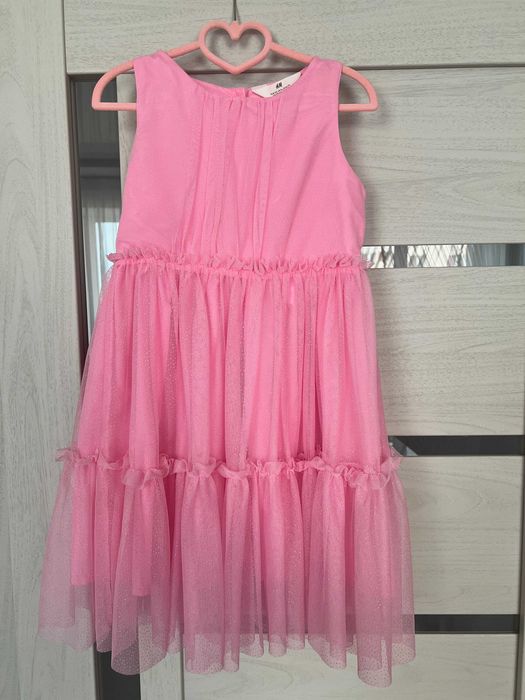 Плаття святкове для дівчинки H&M рожеве, 122 розмір, 6-7 років