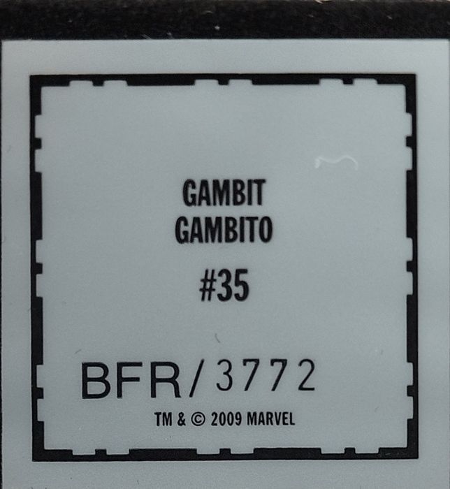 Figurka Marvel klasyczna Gambit  #35 ok 8 cm figurka ciężka ołowiana