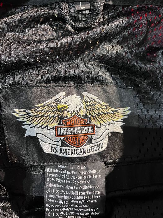 Jaqueta Harley Davidson Preto/Laranja