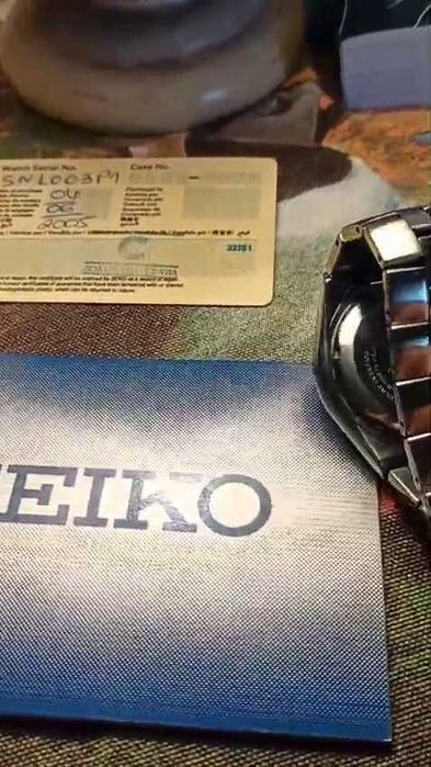 Raro Seiko Arctura kinetic Cronograph Snl003p1 Cronógrafo Cinético