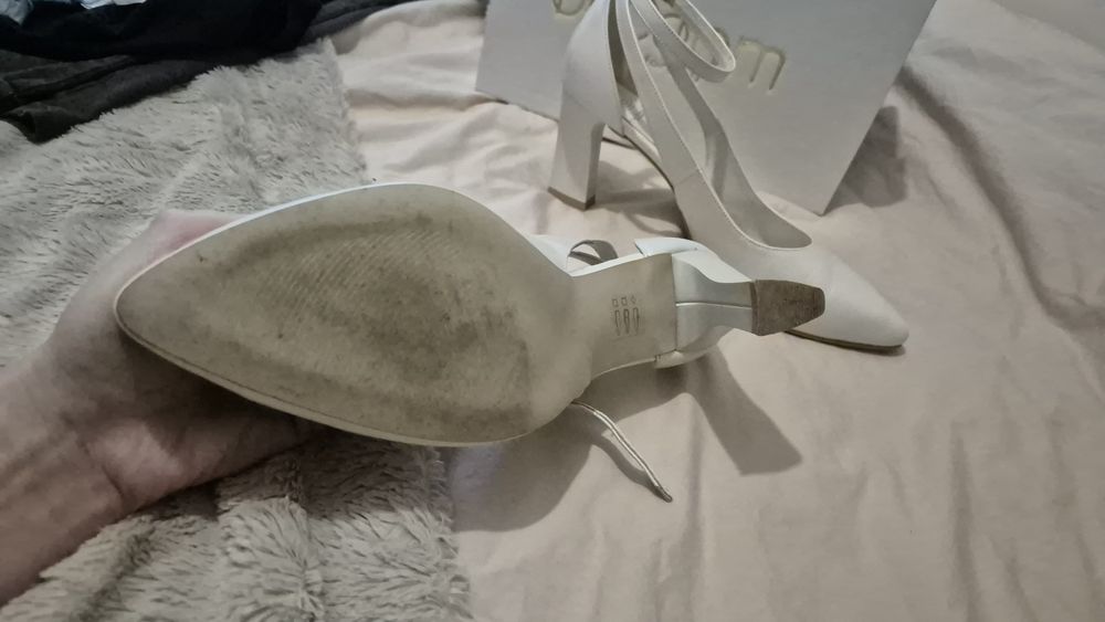 Skórzane buty ślubne