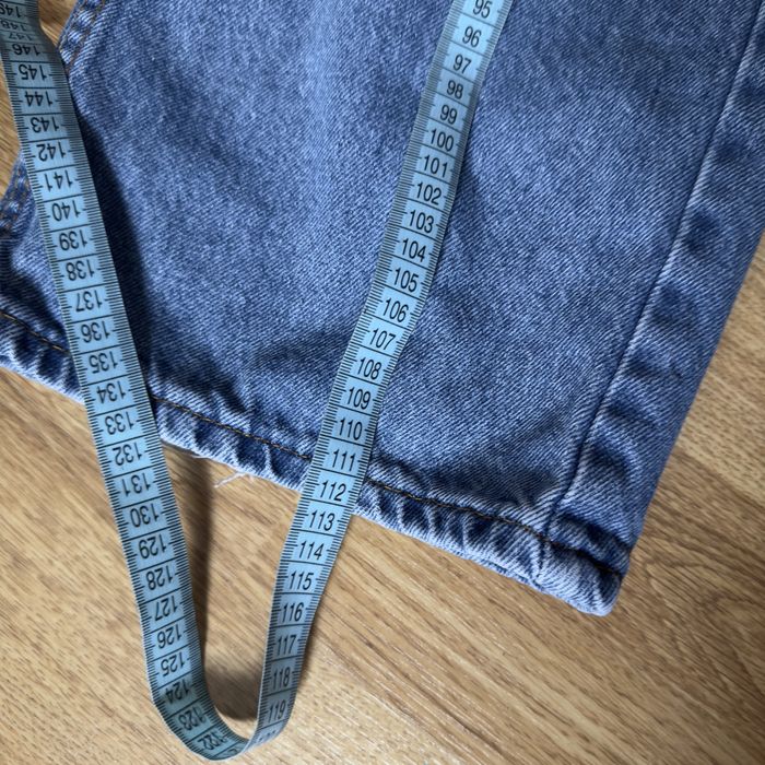 Широкі джинси палаццо, сині джинси з дірками 34/Xs wide leg