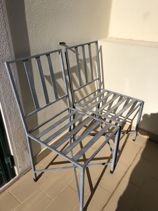 Mesas e cadeiras ferro forjado