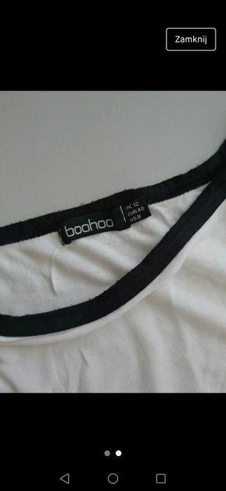 Biały t-shirt z krótkim rękawem