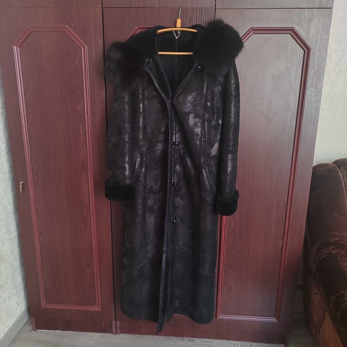 Дублёнка женская длинная натуральная