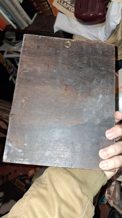 Placa madeira motivo religioso ortodoxo