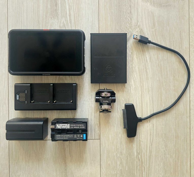 Monitor podglądowy Atomos Ninja V + dysk SSD 500GB + akcesoria | Zestaw gotowy do pracy!