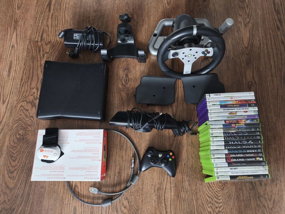 Xbox 360 Kinect Kierownica Gry Mega zestaw