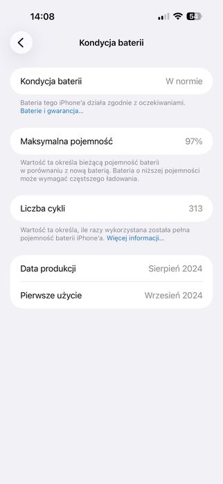 Iphone 16 pro max 256 GB bialy z USA