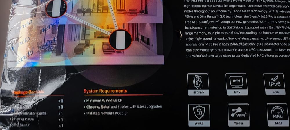 Tenda Nova mesh BE3600 ME3 Pro (kit-3) WiFi-7