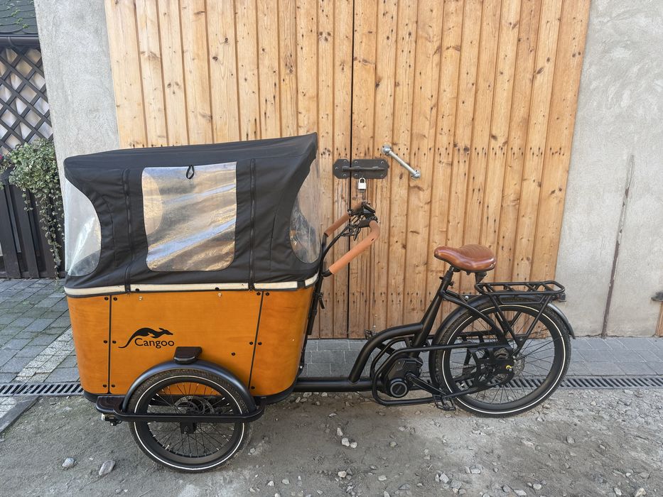 Rower Elektryczny CANGOO BUCKLE CARGO transportowy towarowy riksza 48