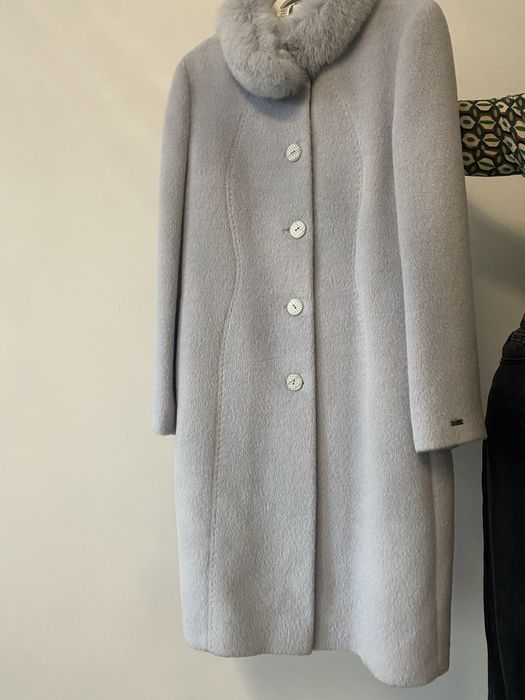 Plaszcz alpaka i welna dziewicza